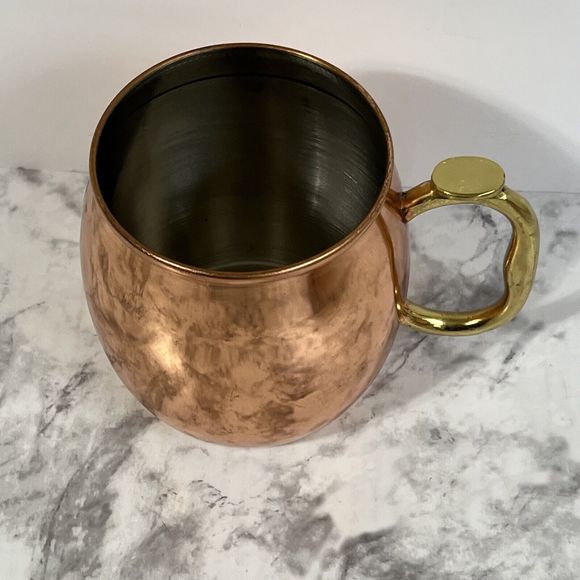 OGGI Copper Moscow Mule 20oz Mug Cup Set Of 2 Barware Drinkware - Picture 9 of 13